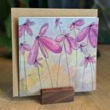 "Starlit Daisies", Blank Note Card