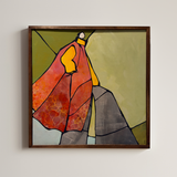 "Adeline", Original 17x17" Artwork