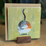 "Happy Cat", Blank Note Card