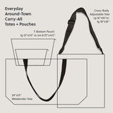 “Ashlie + Archer”, Crossbody Tote