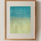 "Seaglass Color Block", Original 11x14" Monoprint