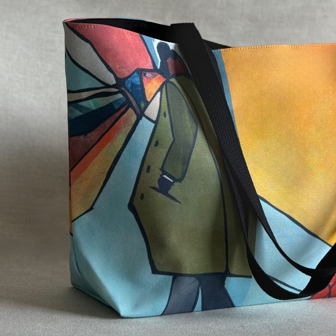 Studio close up of "Ashlie + Archer" large canvas tote bag, used as a reusable beach bag tote, everyday carryall, or cute tote bag for women. If you like Free People tote bags, then you’ll love this stylish weekender.